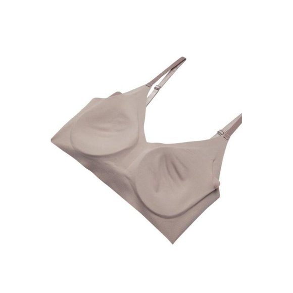 SOLD TRUE & CO. Convertible  Boost Triangle Wireless Bra Mink Large NEW - Picture 7 of 12